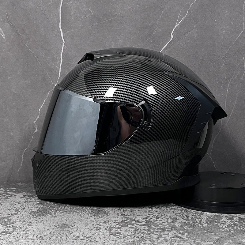 Silver-plated visor for full-face motorcycle helmet-I208