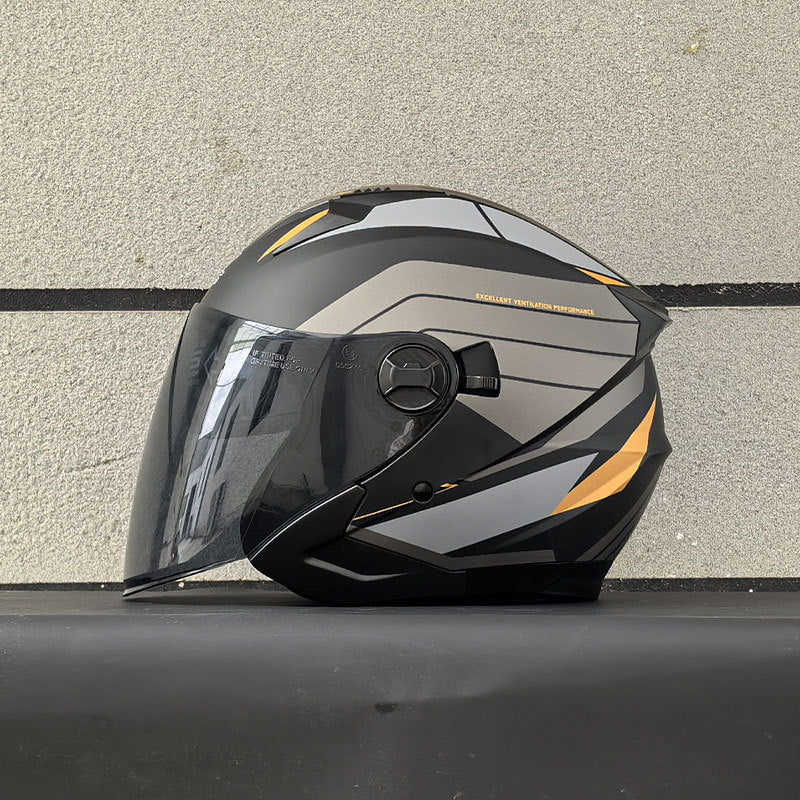 DOT Dual-Mirror Motorcycle Helmet-I216