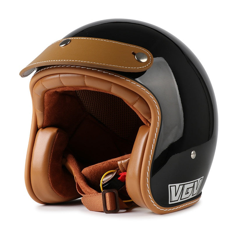 DOT Motorcycle Helmet 3/4 Half Helmet-I17