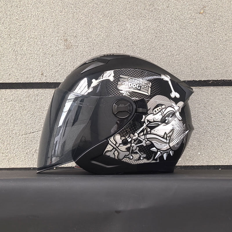 DOT Dual-Mirror Motorcycle Helmet-I216