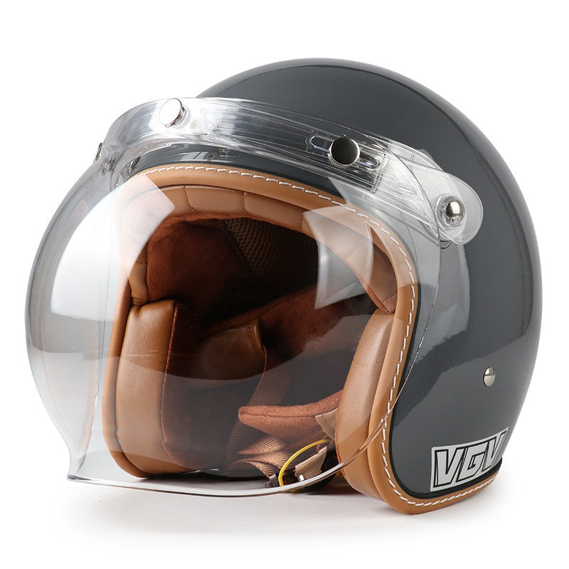 DOT Motorcycle Helmet 3/4 Half Helmet-I17