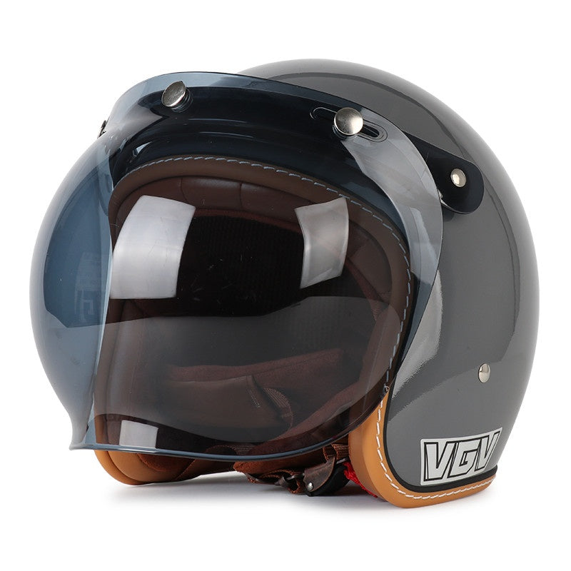 DOT Motorcycle Helmet 3/4 Half Helmet-I17