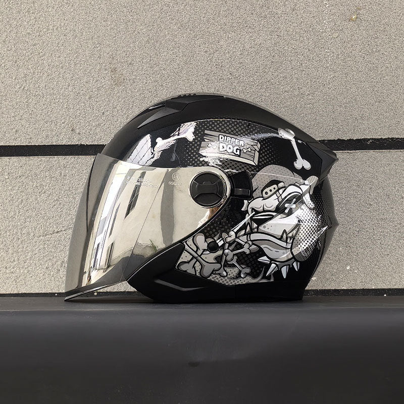 DOT Dual-Mirror Motorcycle Helmet-I216