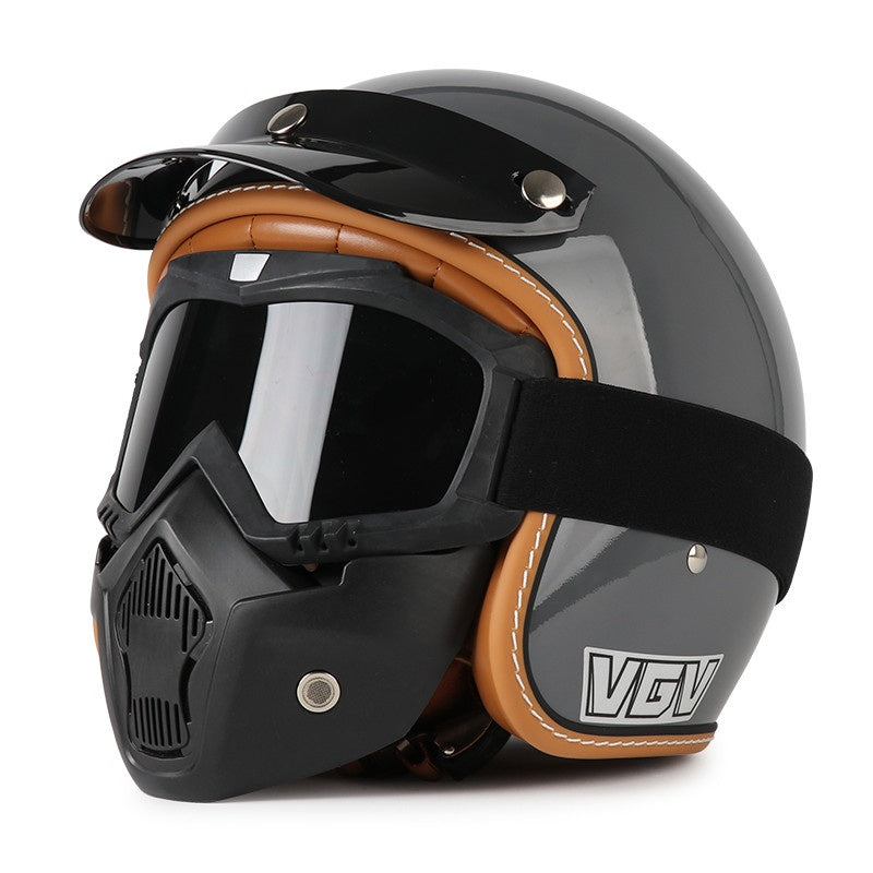 DOT Motorcycle Helmet 3/4 Half Helmet-I17