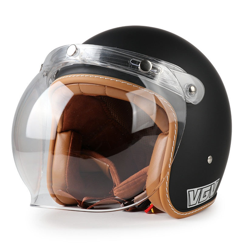 DOT Motorcycle Helmet 3/4 Half Helmet-I17