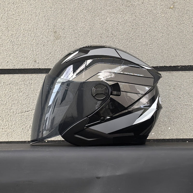 DOT Dual-Mirror Motorcycle Helmet-I216