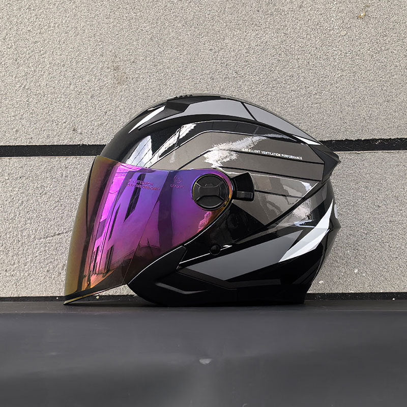 DOT Dual-Mirror Motorcycle Helmet-I216