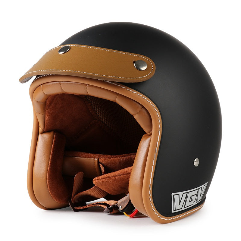 DOT Motorcycle Helmet 3/4 Half Helmet-I17