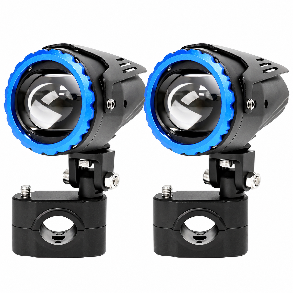 KTVMOTO Motorcycle LED Projector Fog Lights with Handlebar Mount-D31