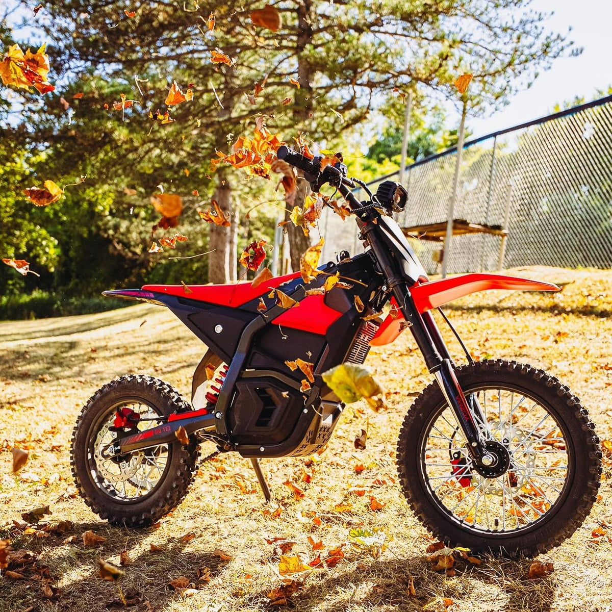 Electric Mini Dirt Bike for Teens & Adults 14"/12" Fat Tire 2600W with 48V 23AH Battery