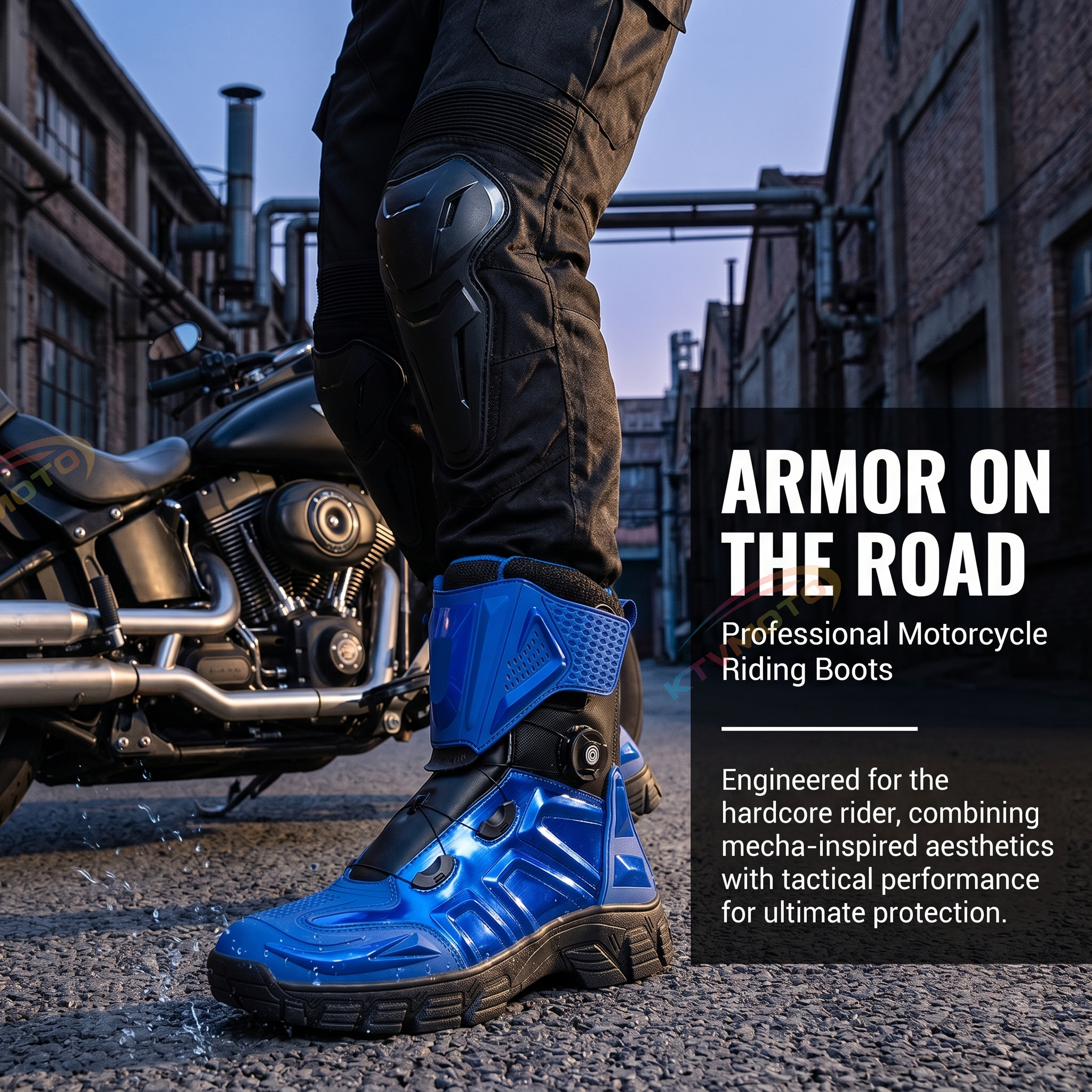 Motorcycle riding boots are waterproof-K90