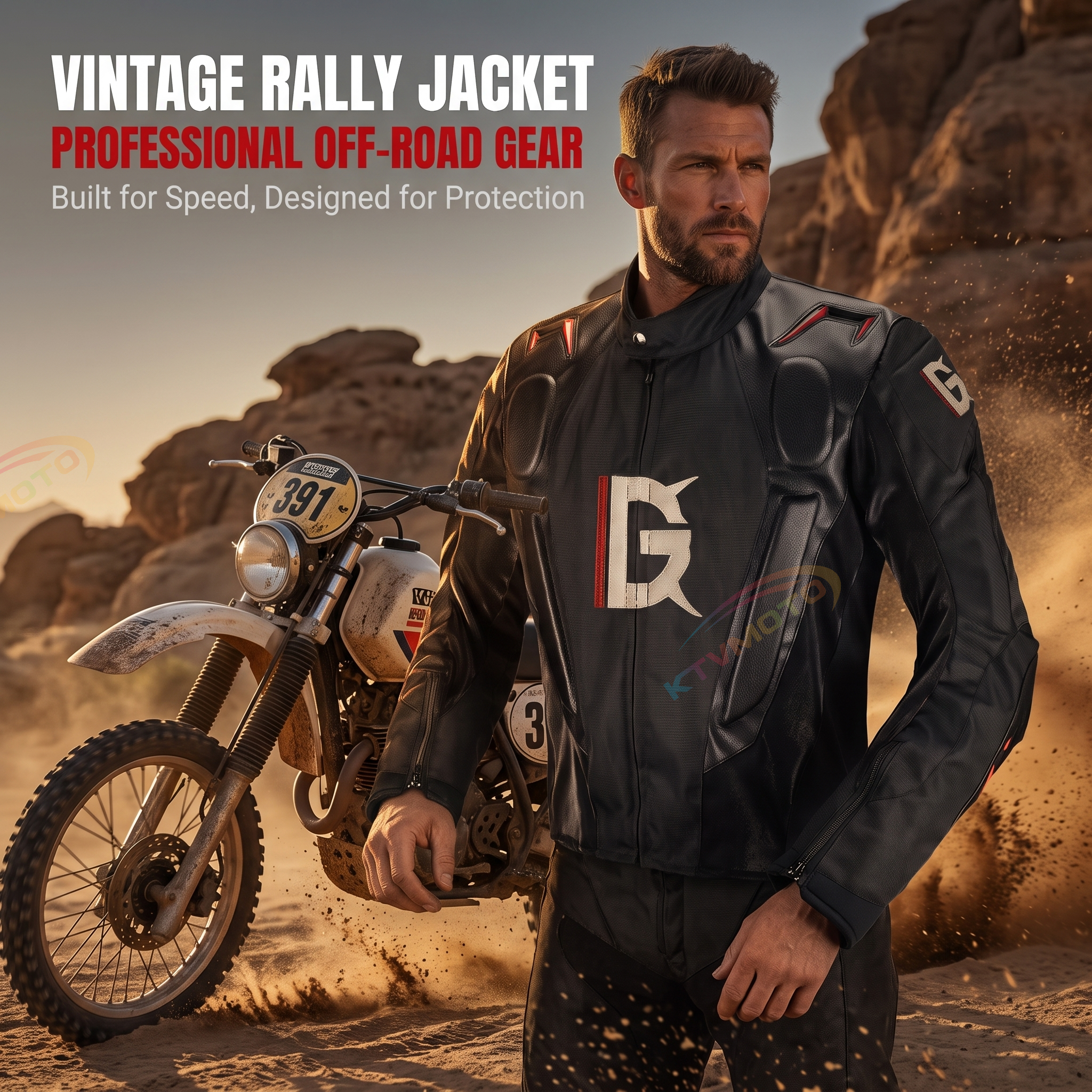 Motorcycle riding rally suit off-road-J57