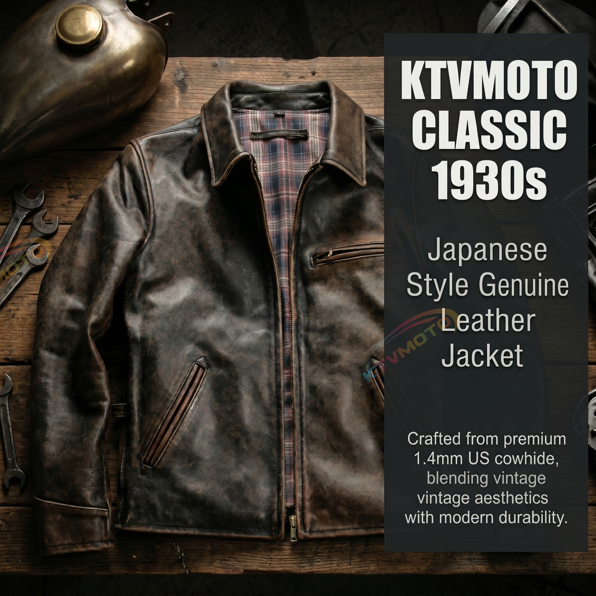 Americana Goddess 1930 Cowhide Jacket - A45