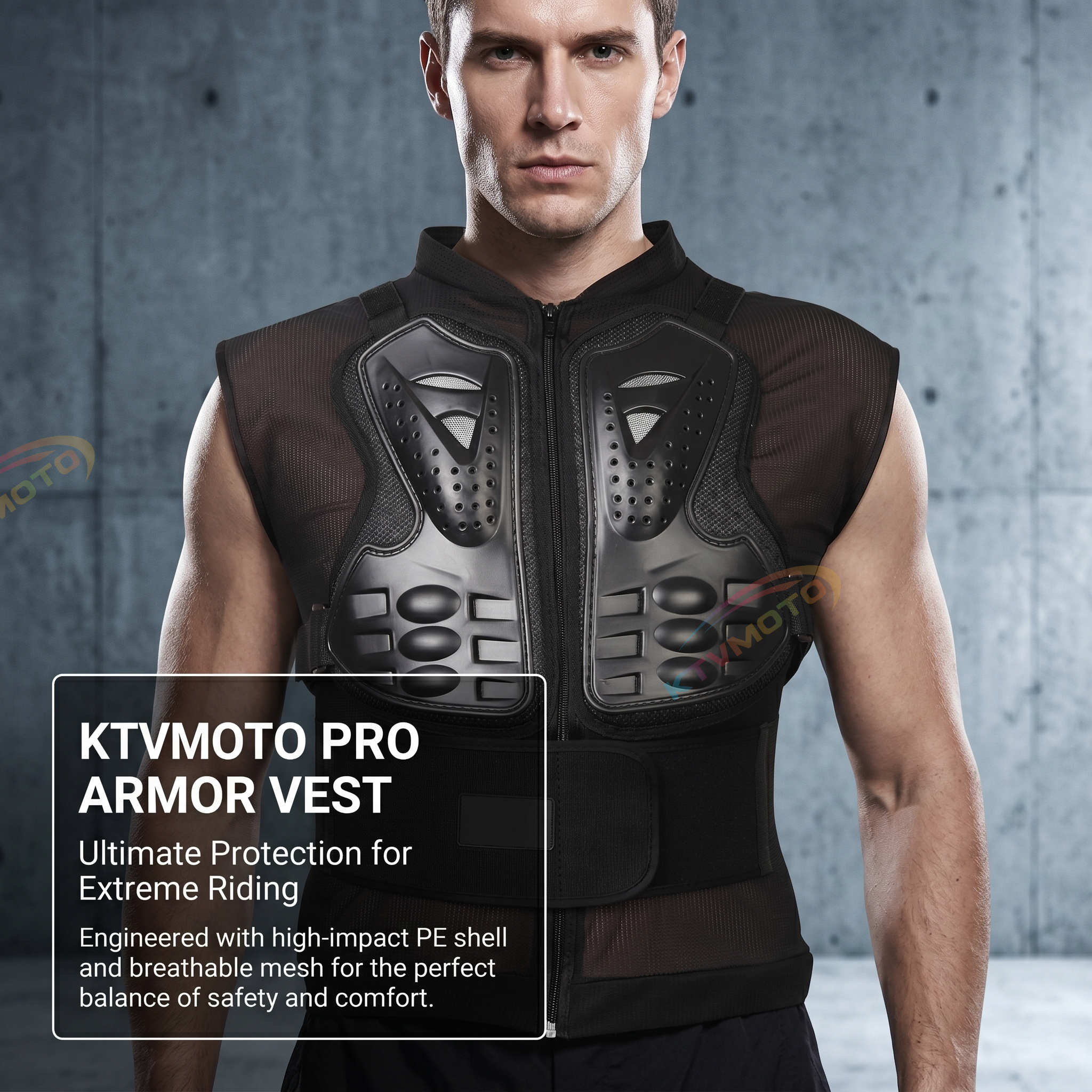 Motorcycle armor racing sleeveless armor-F18