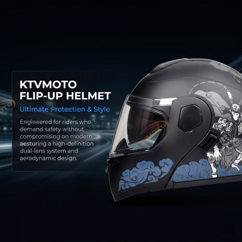 Monkey King Modular Motorcycle Helmet-I87