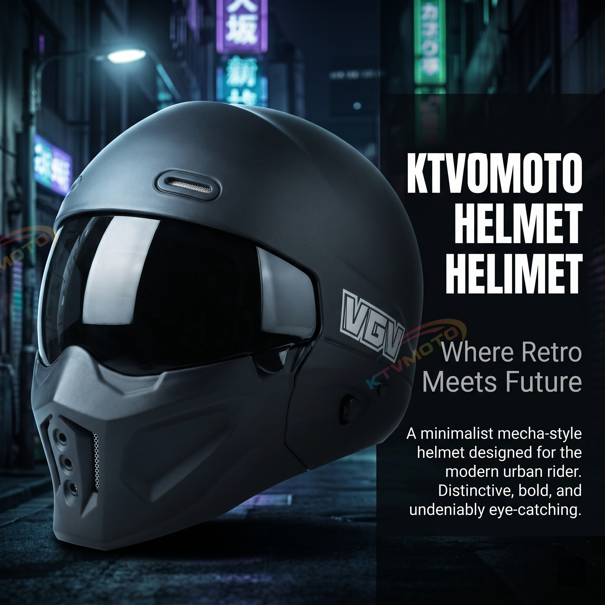 Bluetooth Retro Combo Helmet-I90