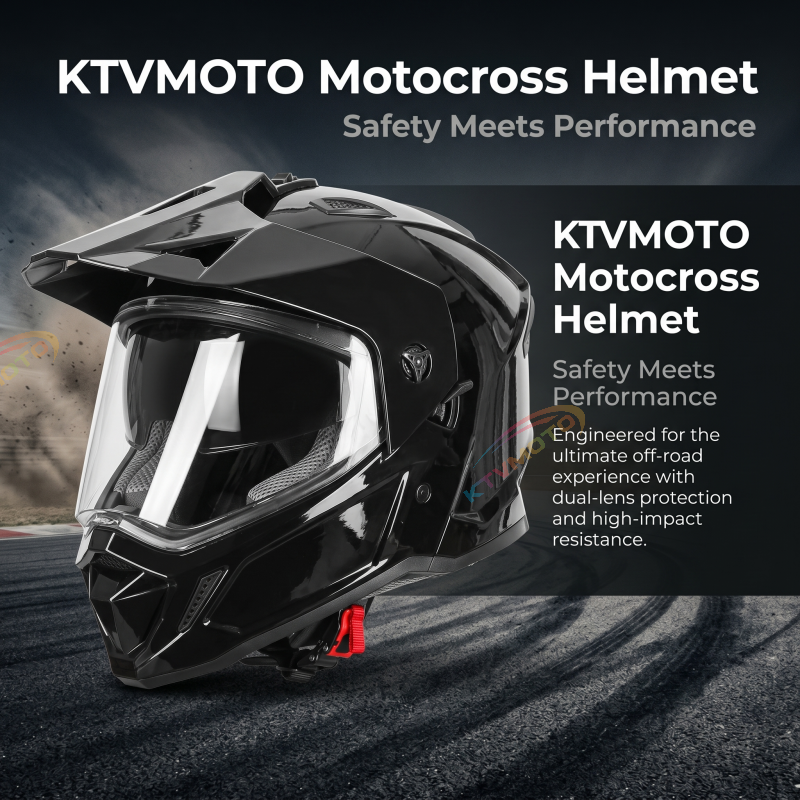 Full-Face Carbon Fiber Adventure Helmet-I107