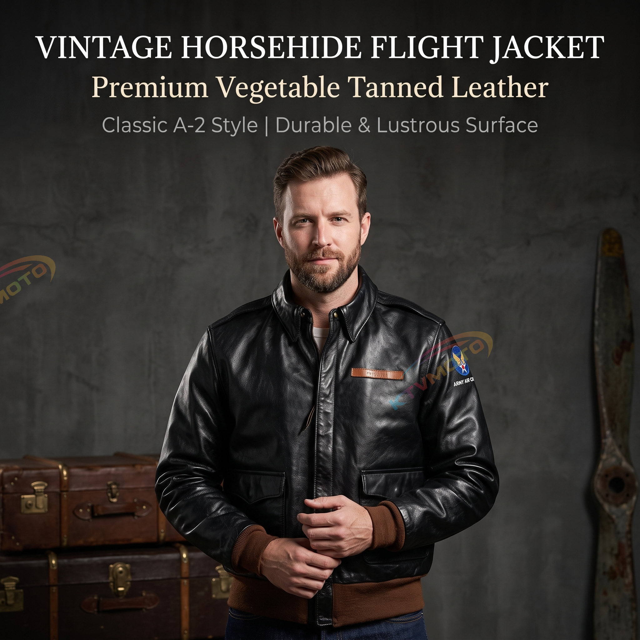 Eastman Great Escape 16159 Horse Leather Flight Jacket-A07