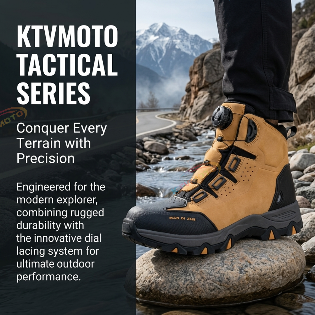 Waterproof Tactical Hiking Boots with Dial Adjustment-K35
