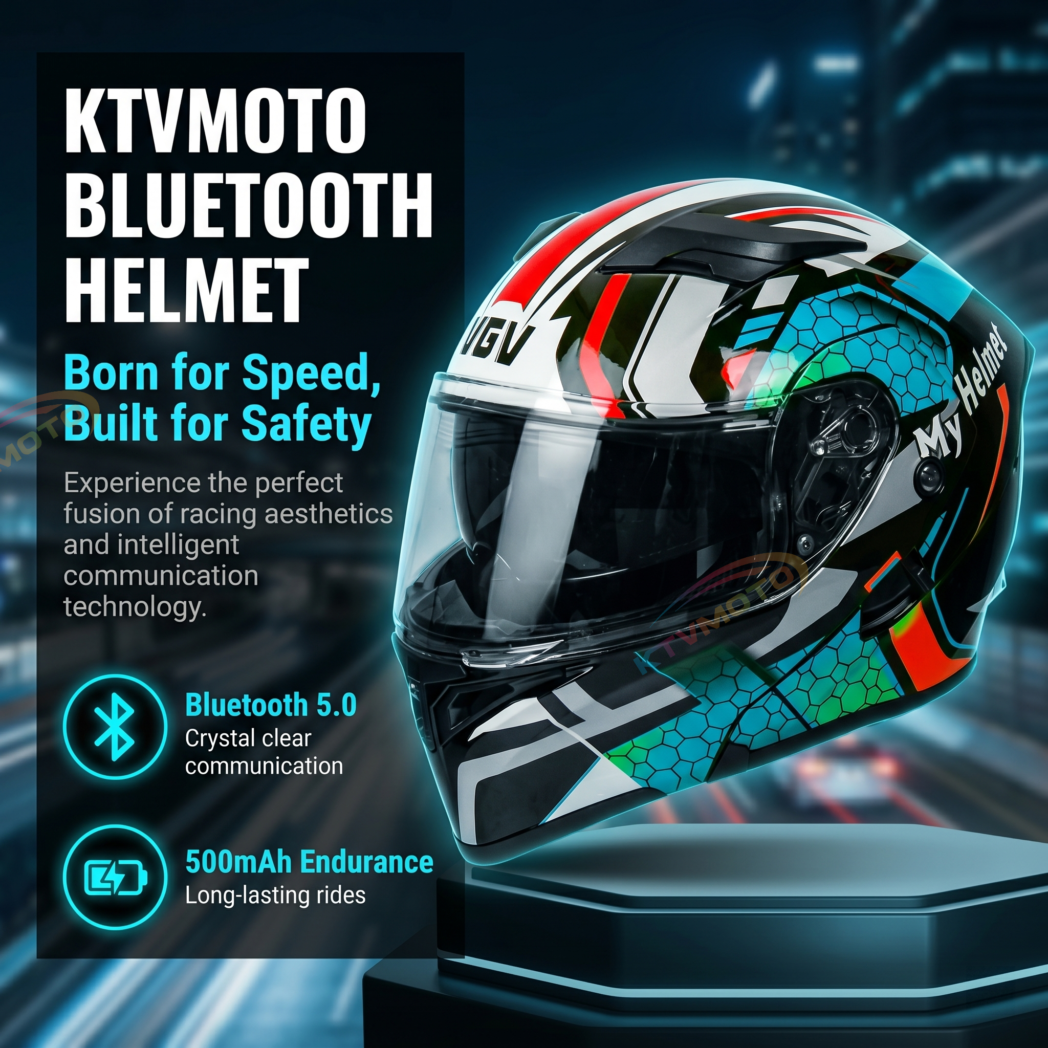 Bluetooth flip helmet-I97