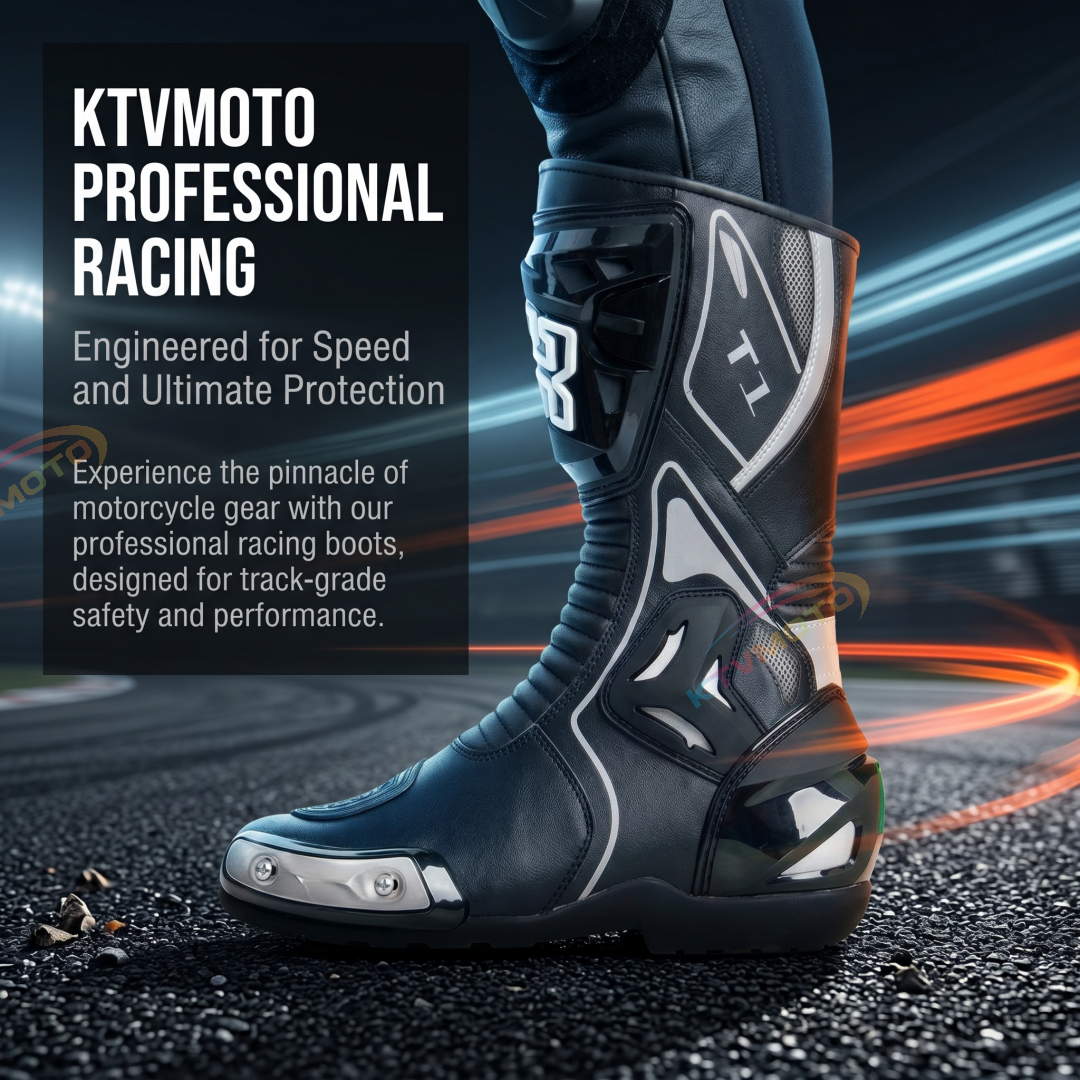 Professional Racing Motorcycle Boots—Safety Riding Gear-K60