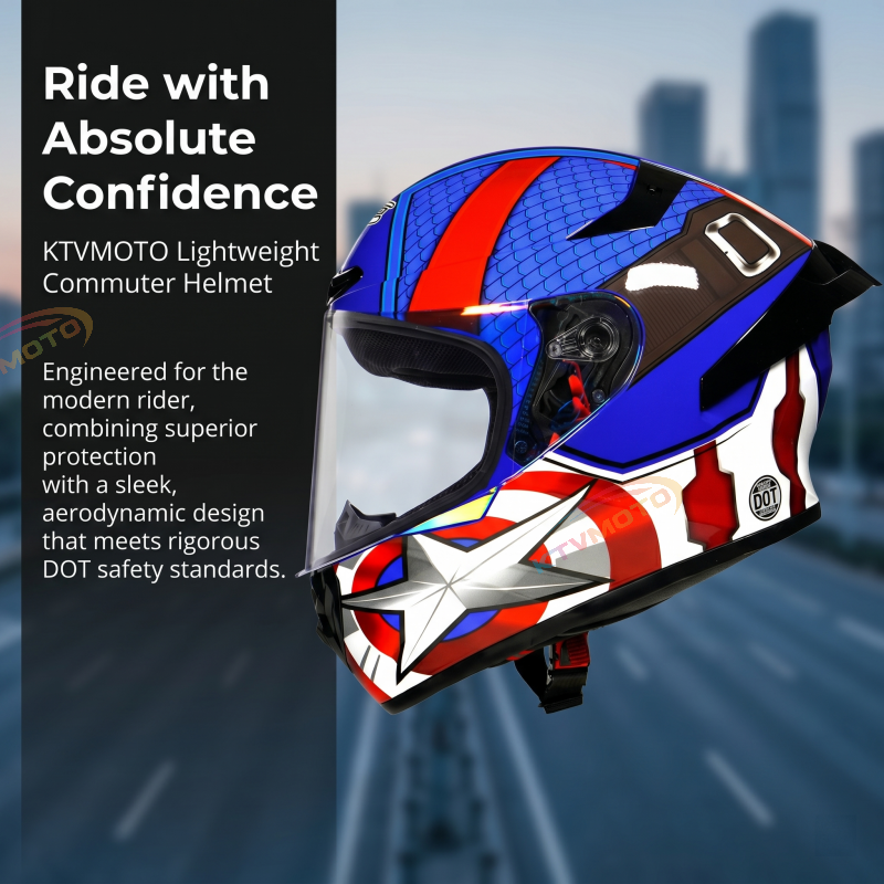 Commuter light motorcycle helmet-I99