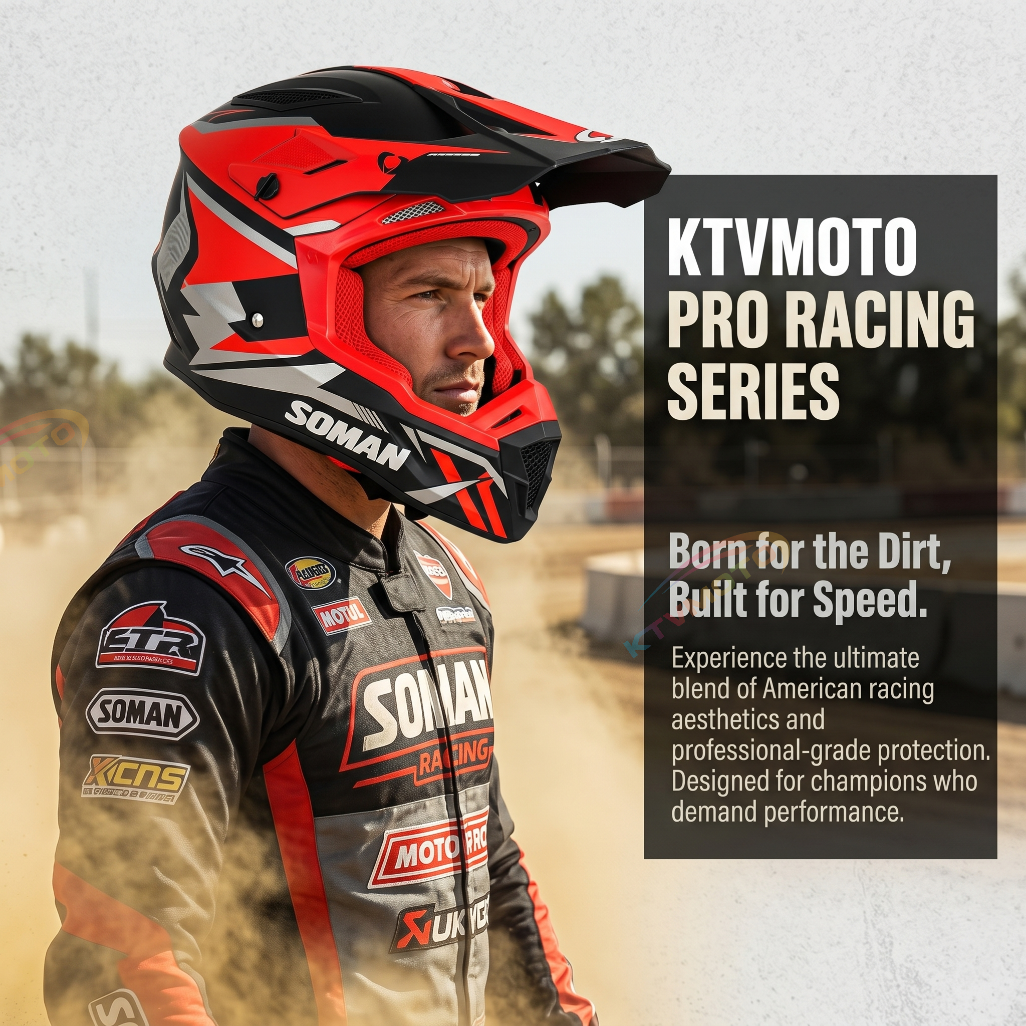 Professional off-road motorcycle helmet-I102