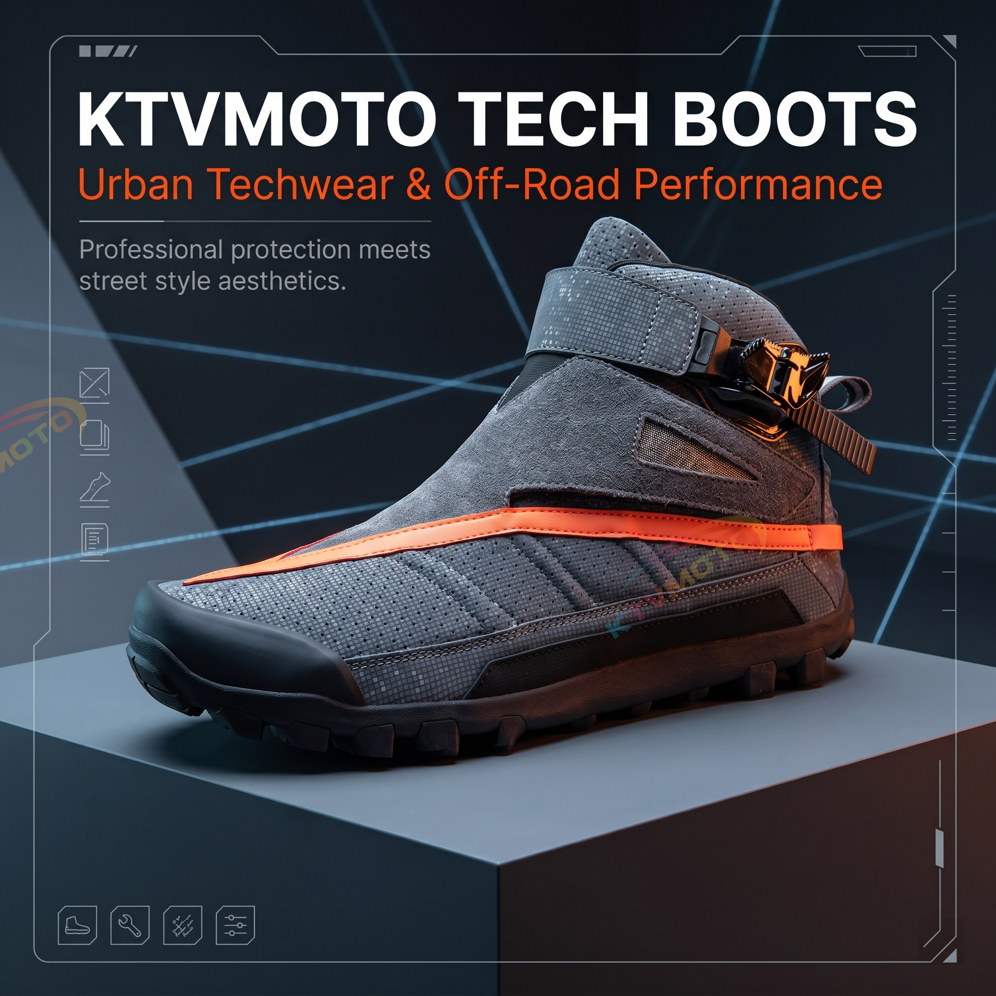 Motorcycle off-road riding shoes-K136