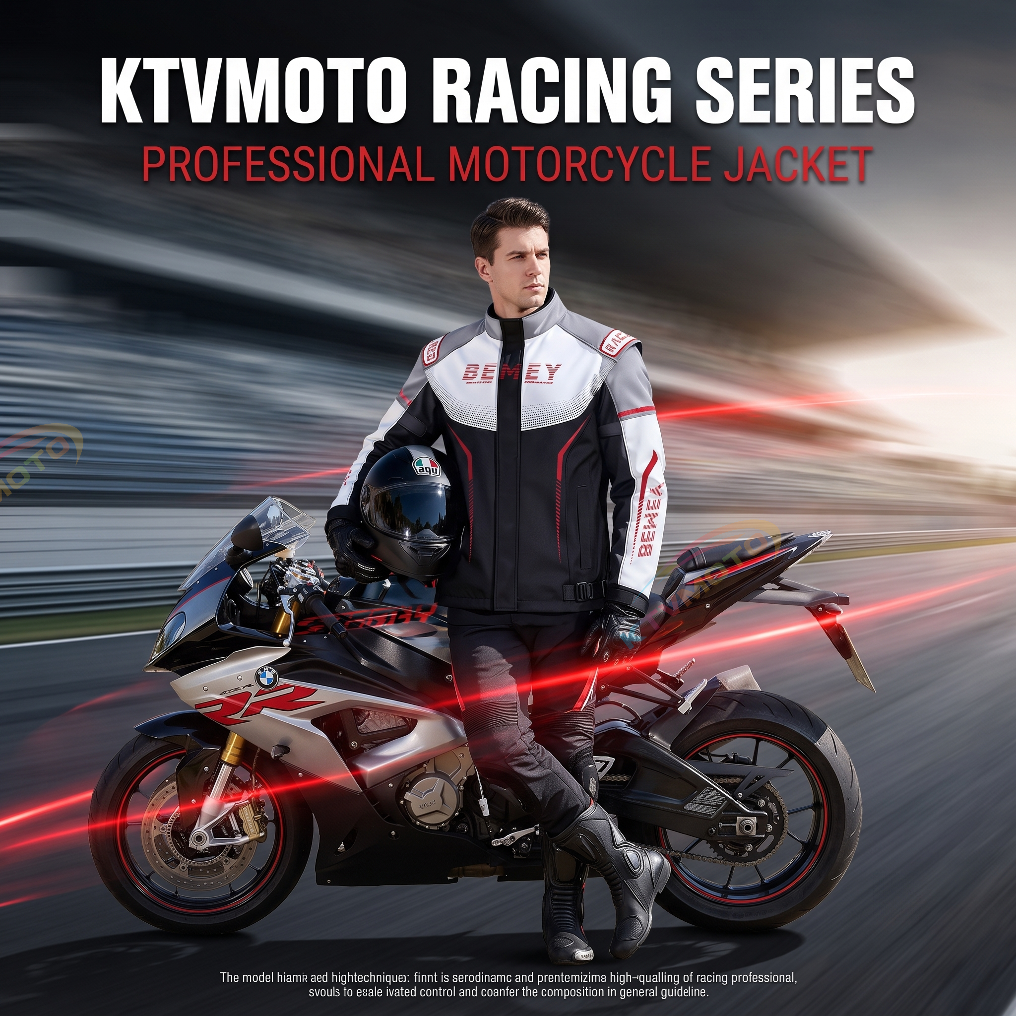 Motorcycle waterproof riding suit-J75