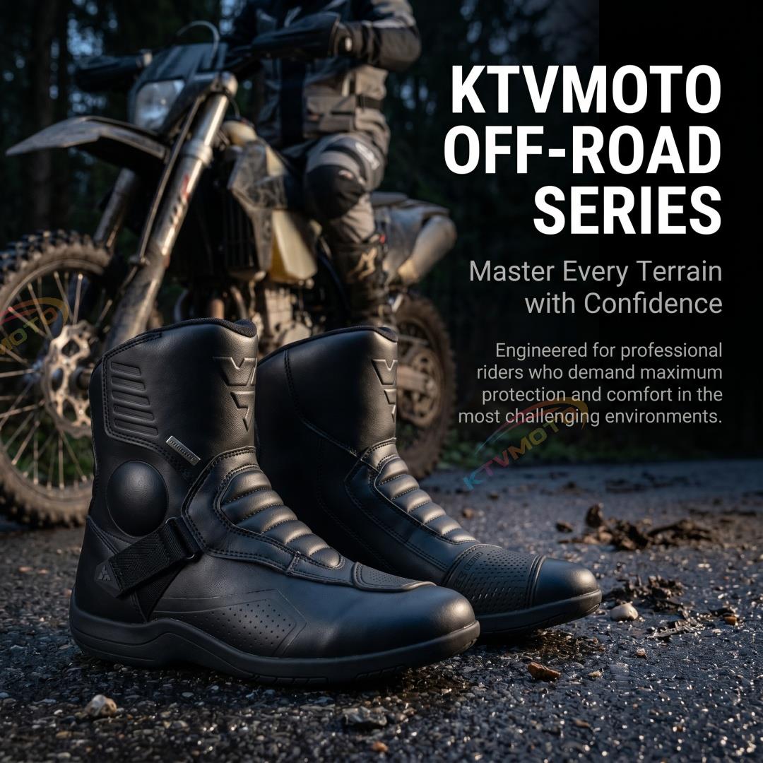 Mid-Length Off-Road Motorcycle Boots-K42
