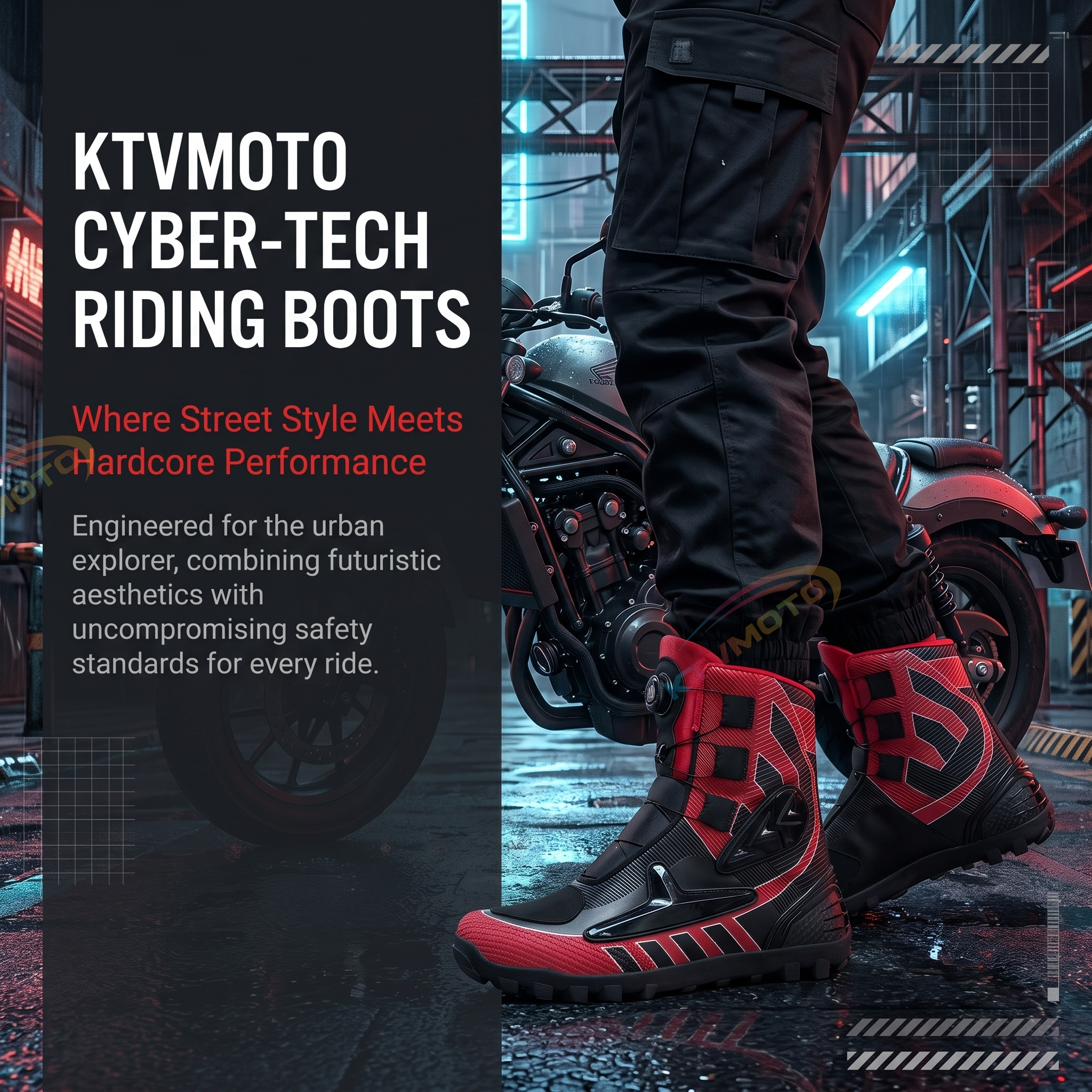 Motorcycle riding shoes-K109