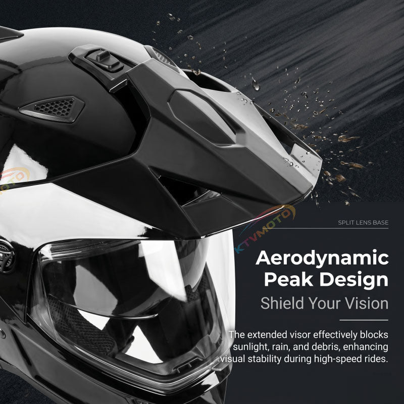 Full-Face Carbon Fiber Adventure Helmet-I107