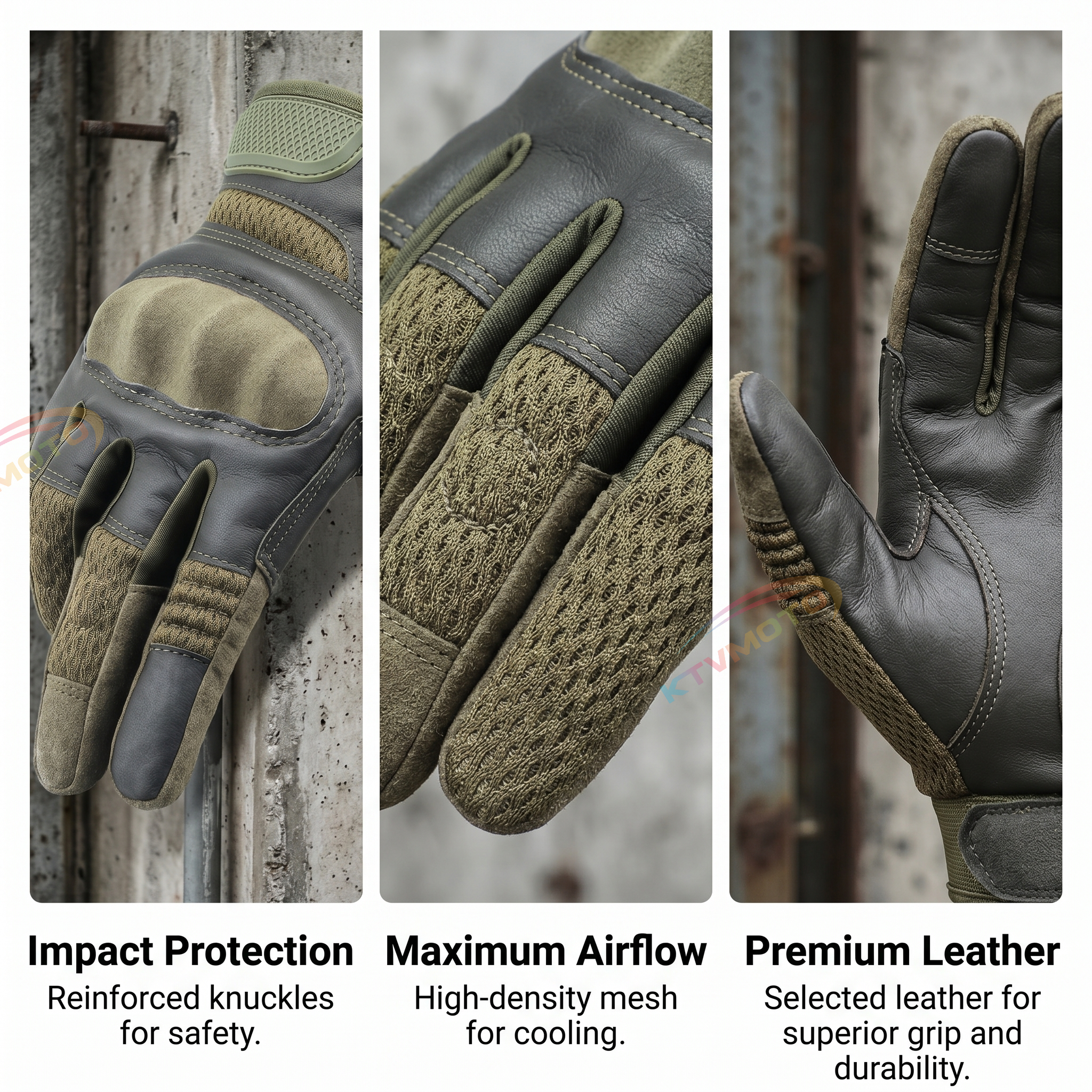 Tactical motorcycle hard knuckle gloves-G55