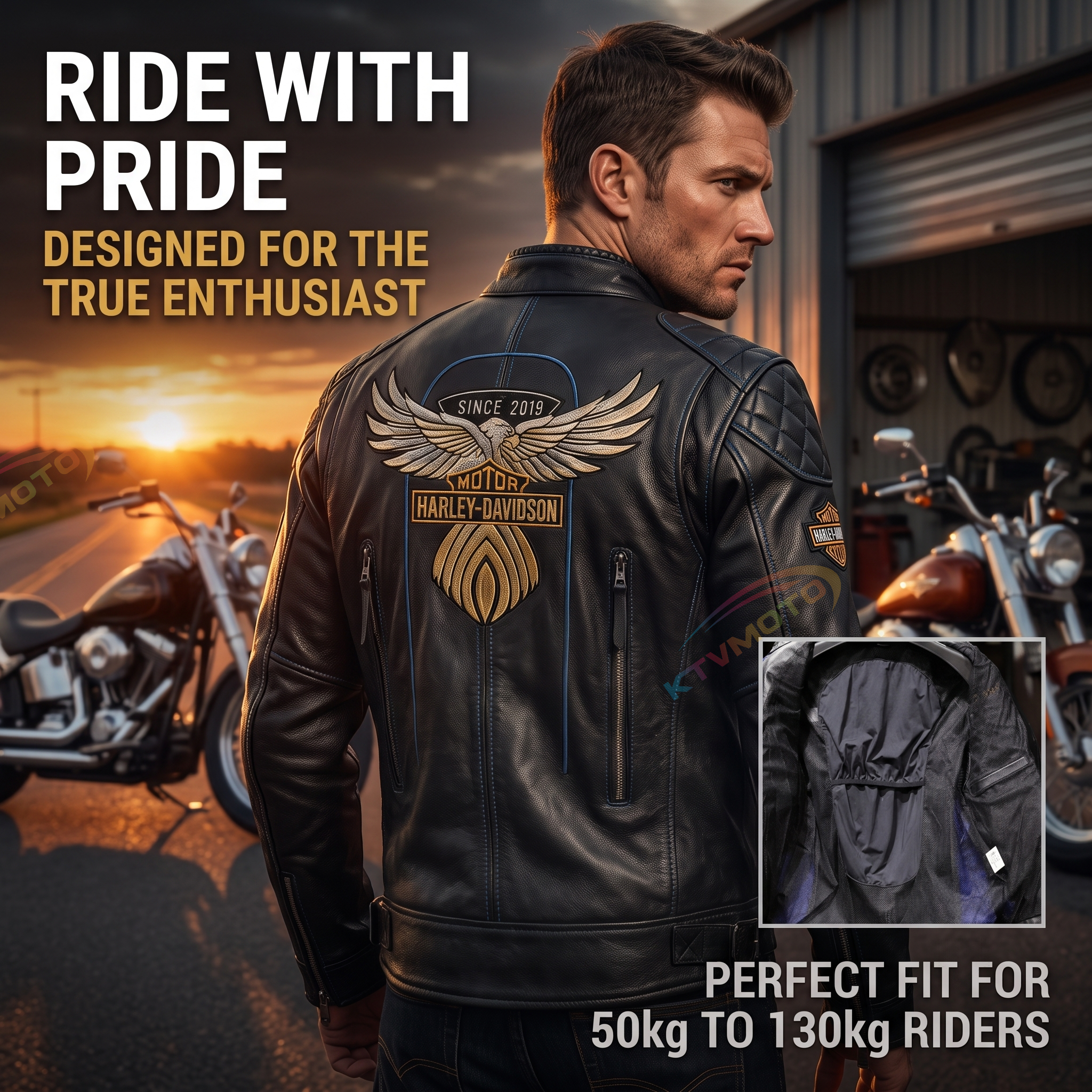 Harley 115th Anniversary Genuine Leather Jacket-A16