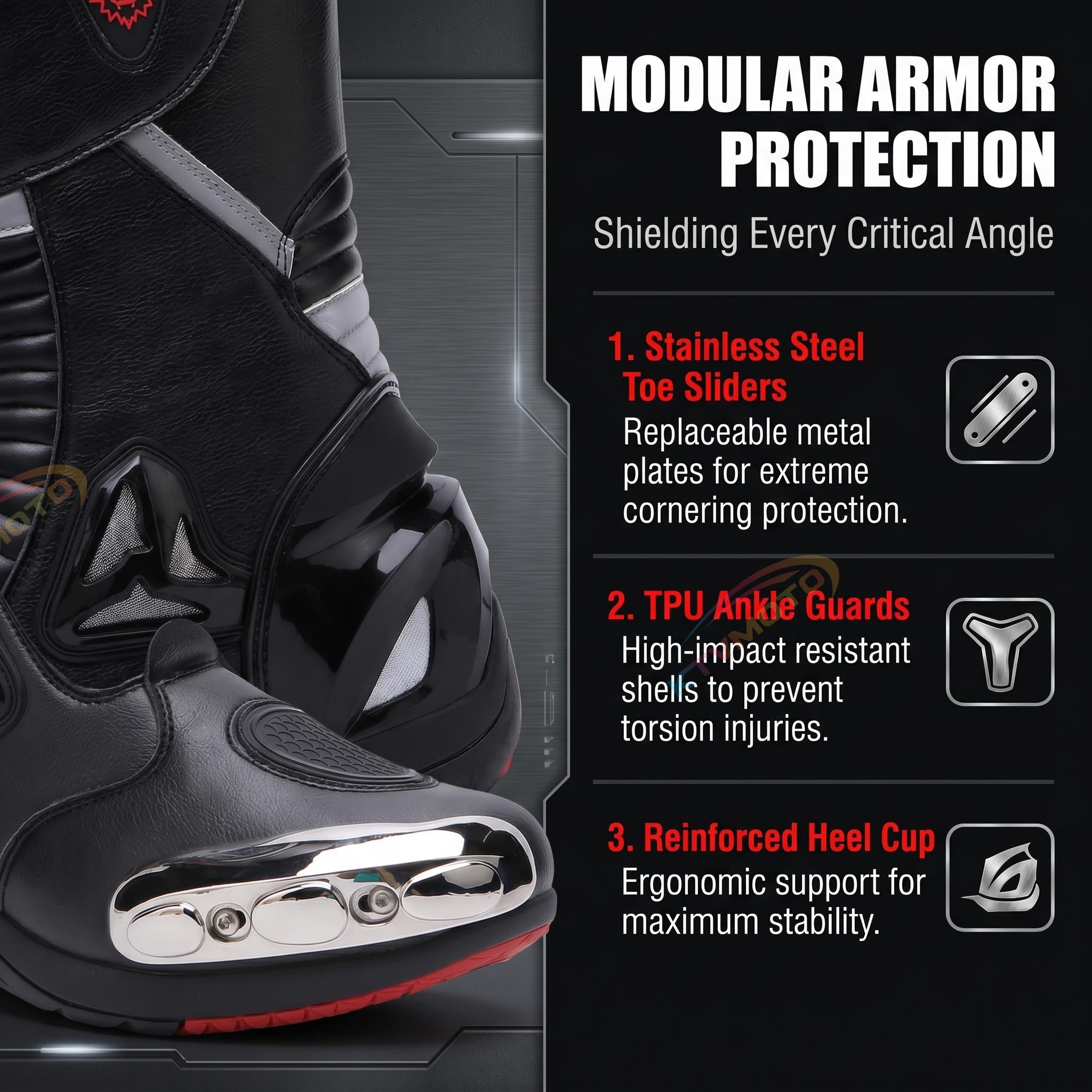 Motorcycle racing riding boots-K79