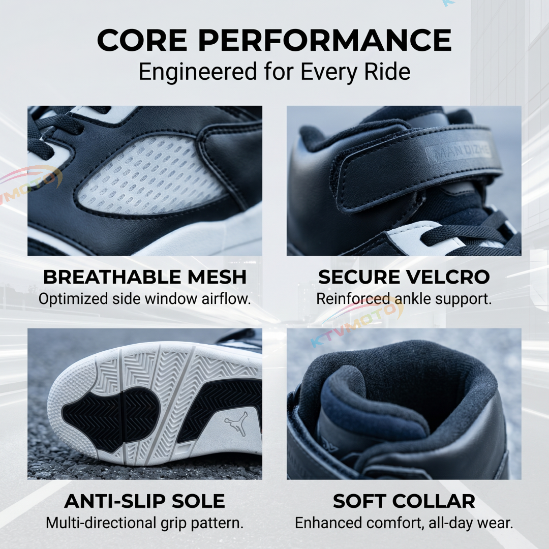 Breathable Commuter Motorcycle Casual Shoes-K43