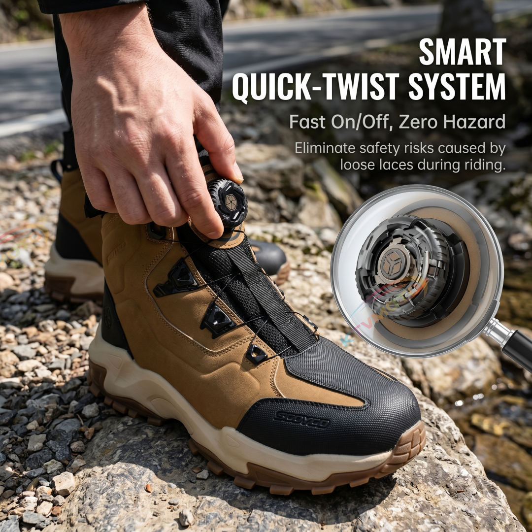 Lightweight outdoor casual motorcycle shoes-K142