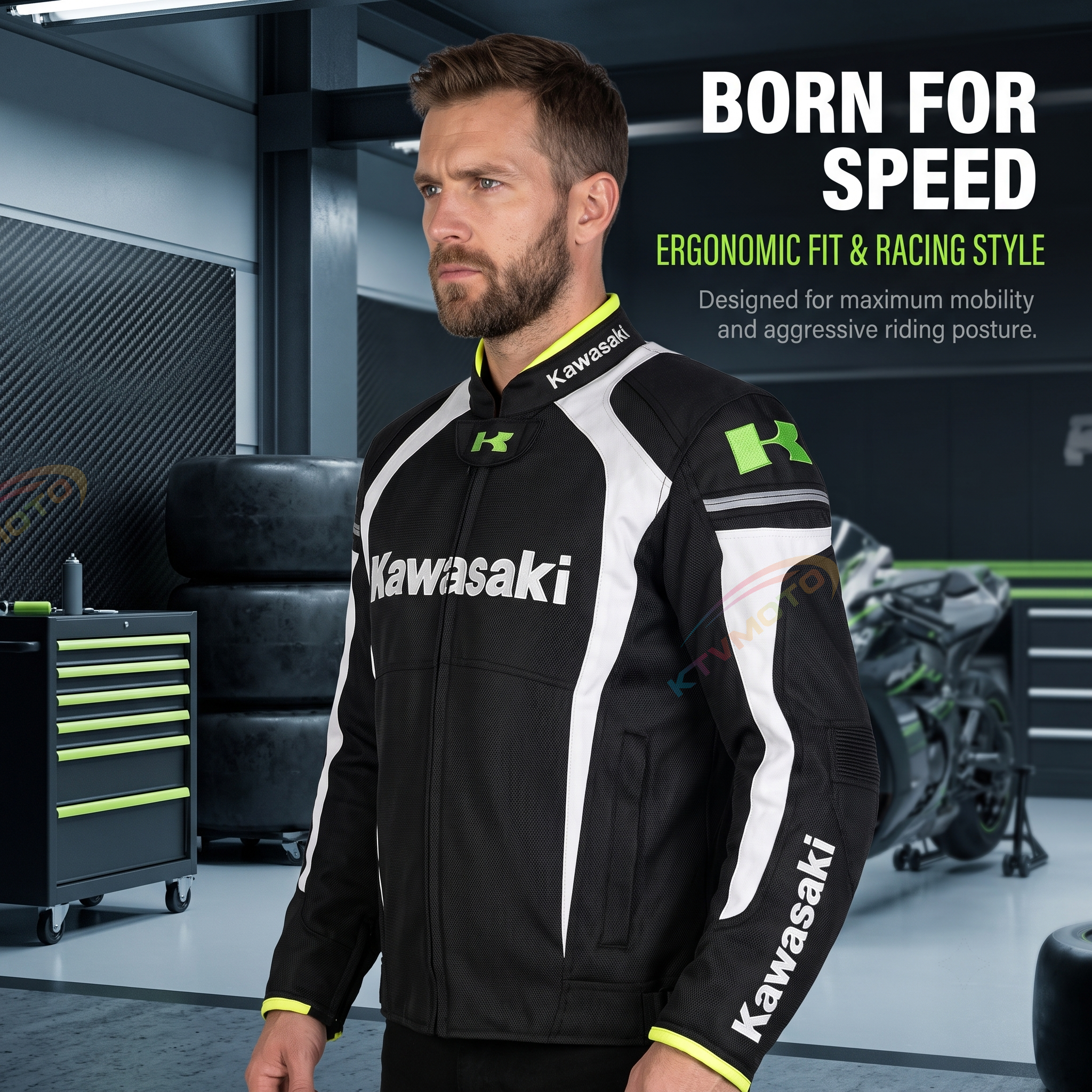 Off-road motorcycle riding outfit-J59