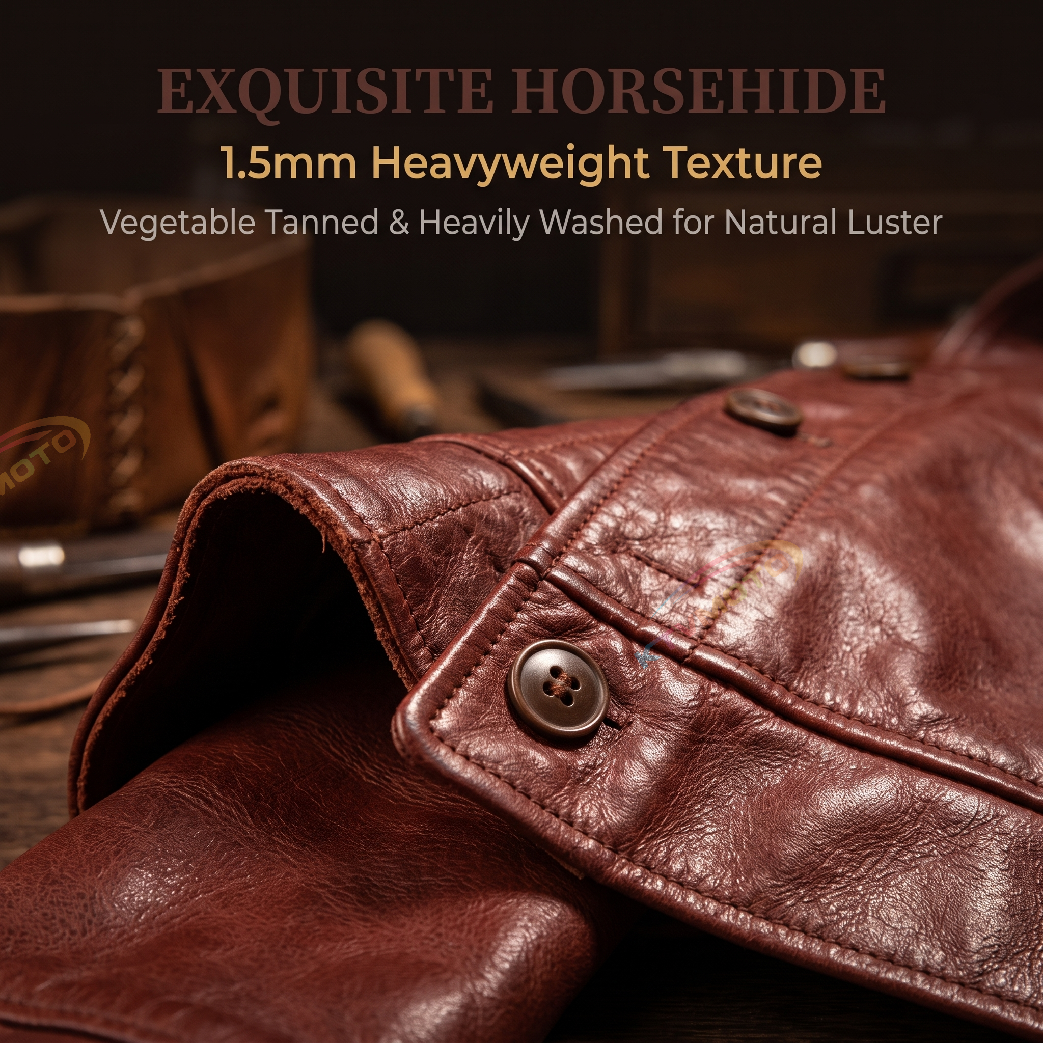 Einstein same style leather jacket genuine leather-A22