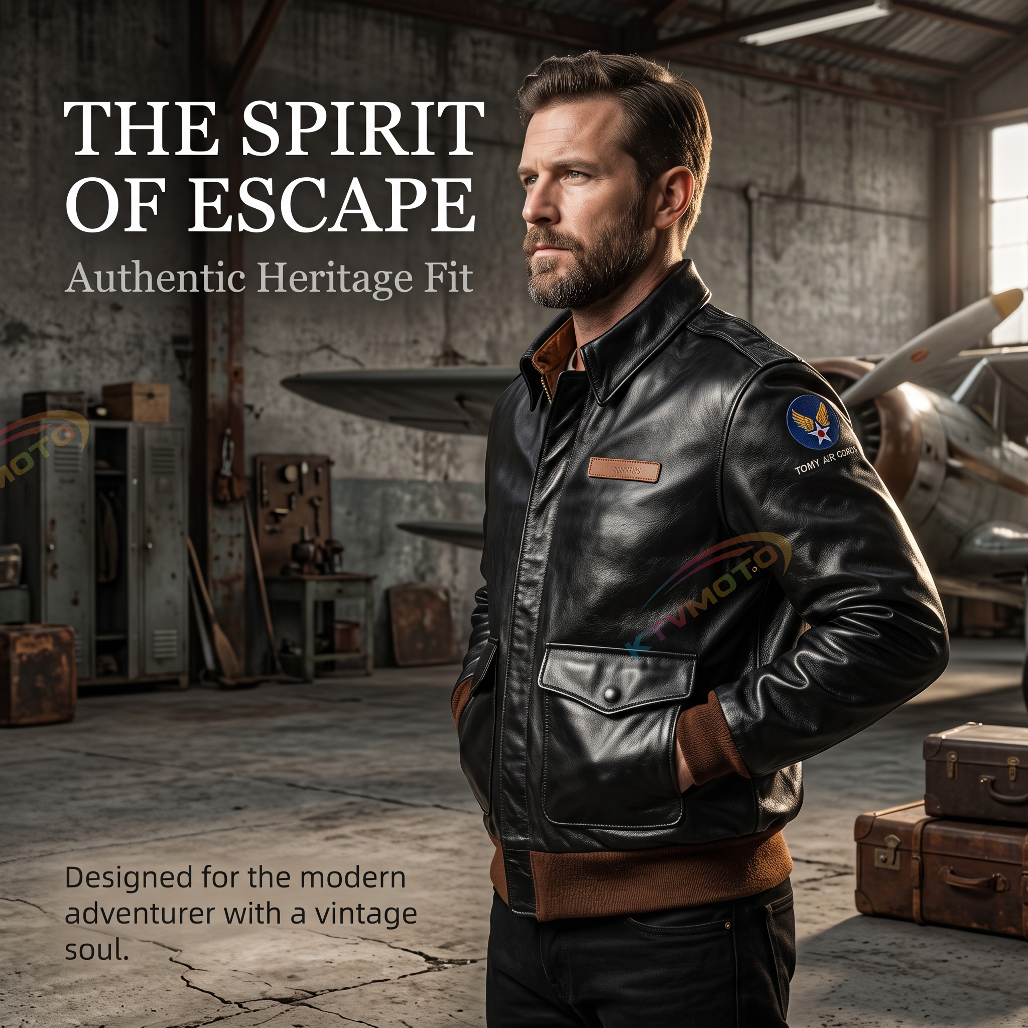 Eastman Great Escape 16159 Horse Leather Flight Jacket-A07