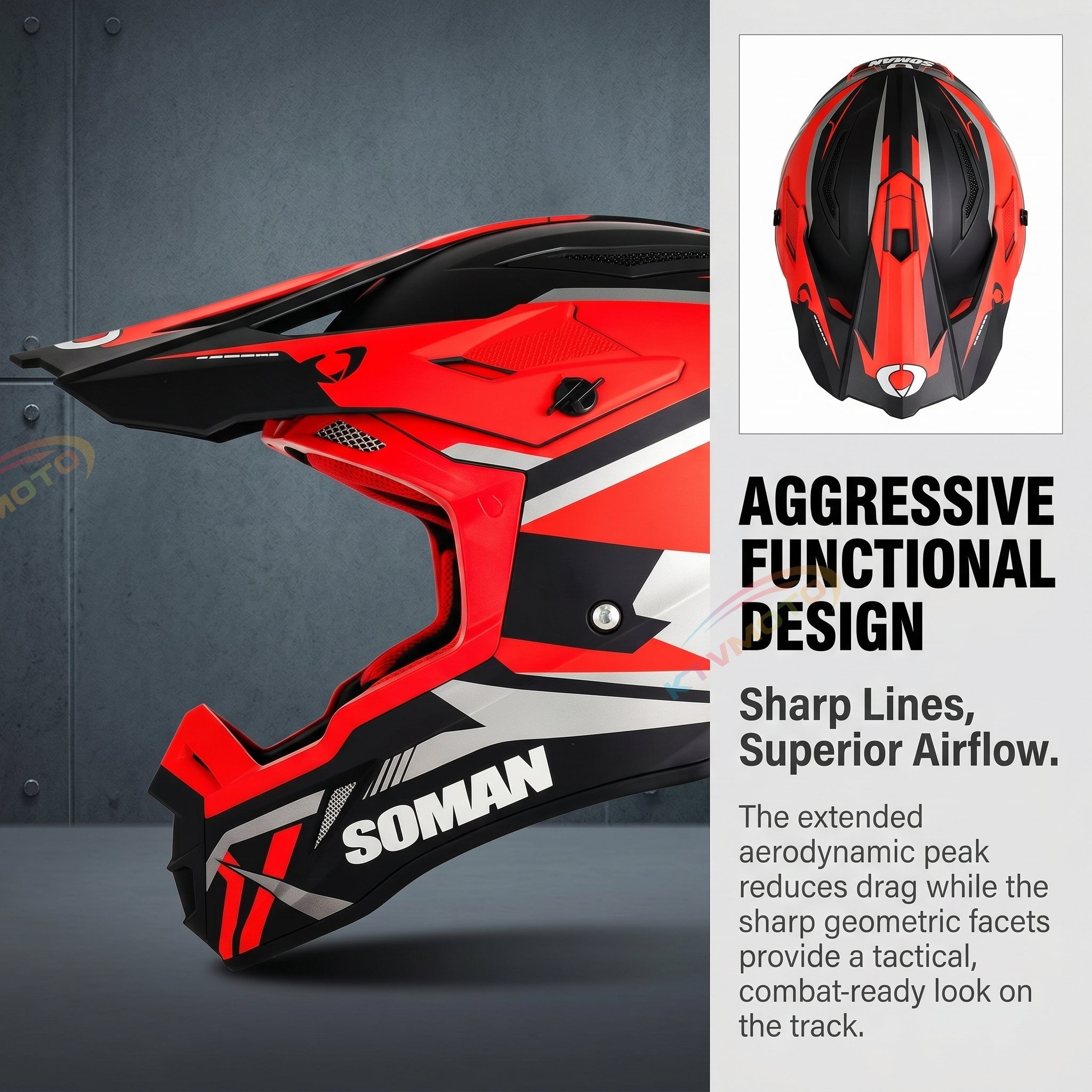Professional off-road motorcycle helmet-I102