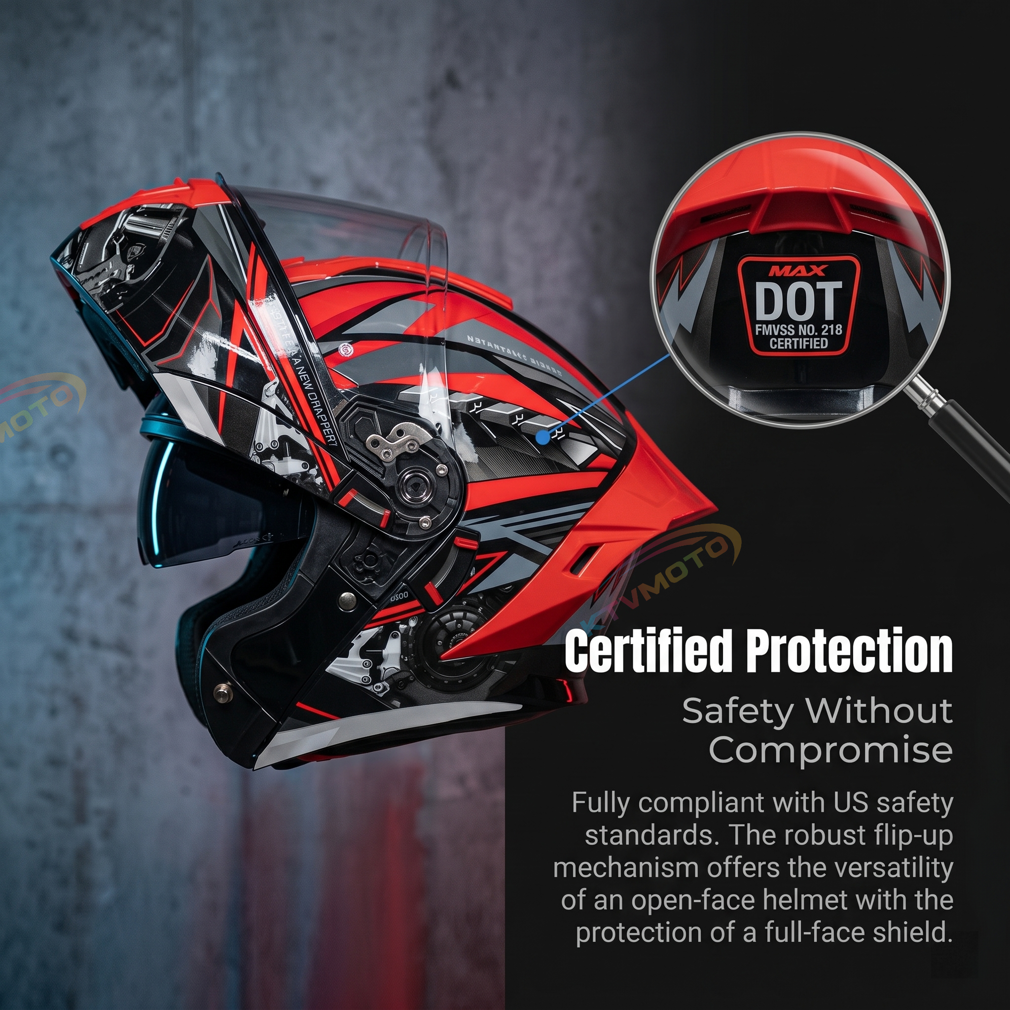 DOT certified modular motorcycle helmet-I124