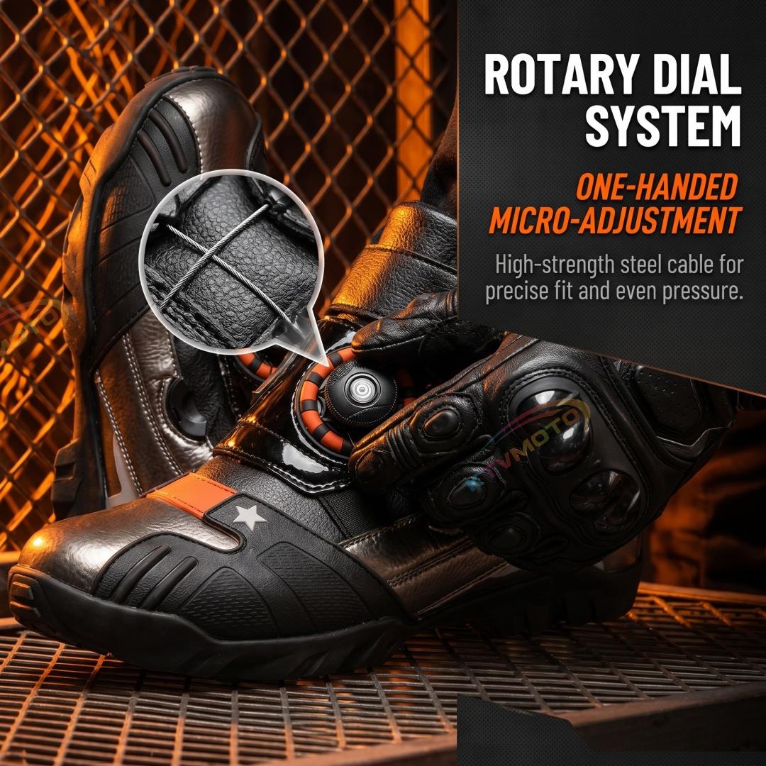 Low-cut adventure motorcycle boots-K137
