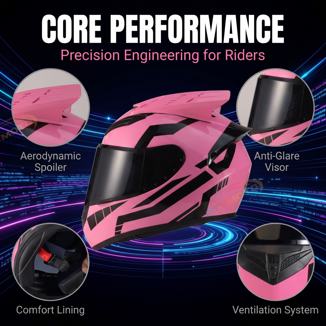 "Horned" tactical mecha-style motocross helmet-I139