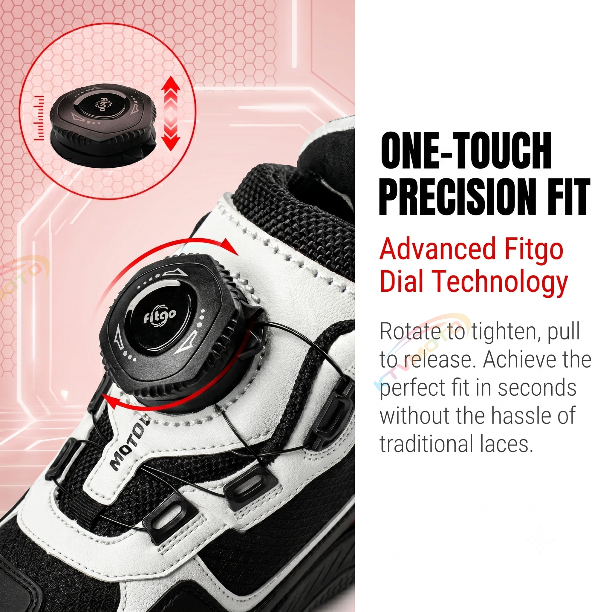 Motorcycle breathable riding boot knob-K76