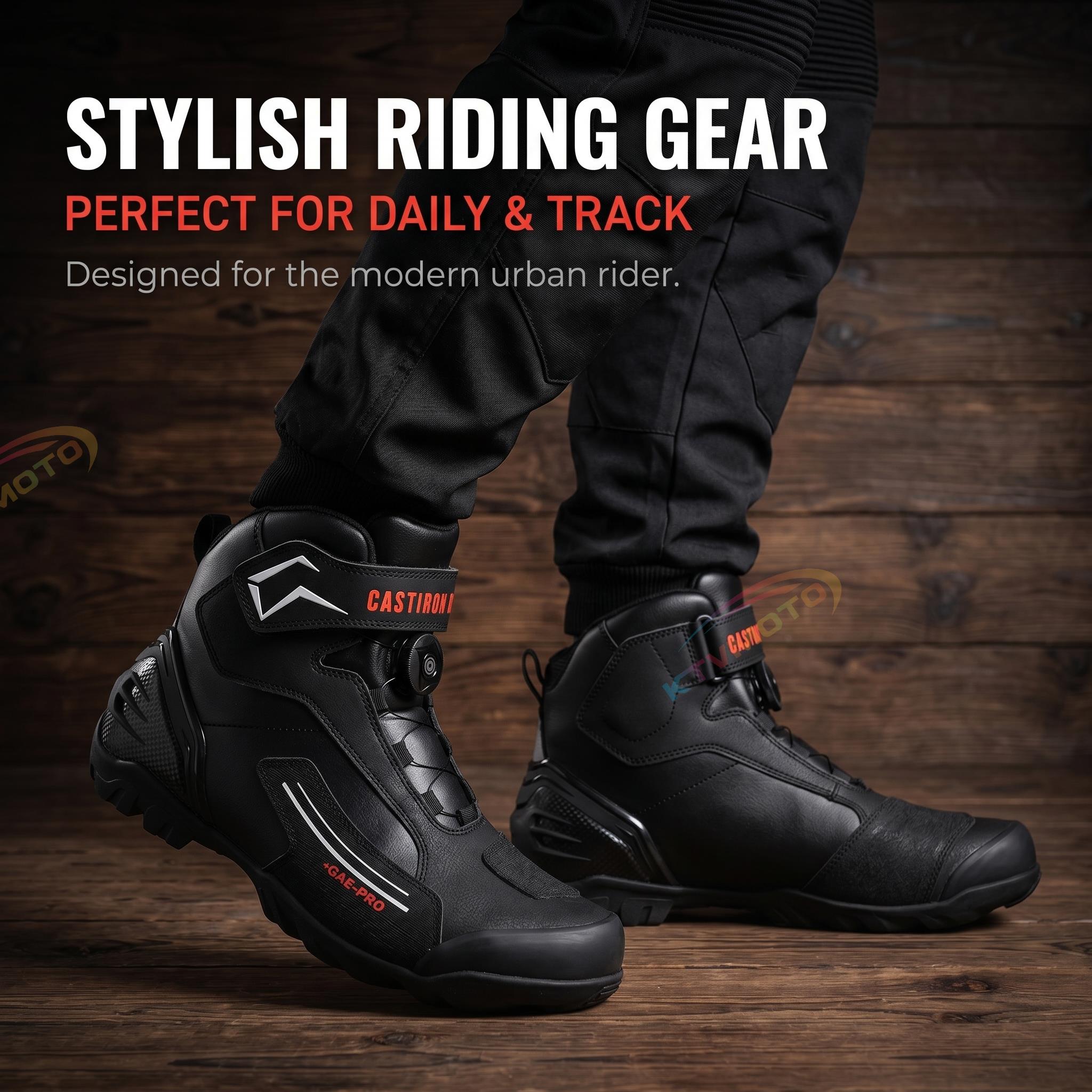 Motorcycle anti-slip ankle boots-K146