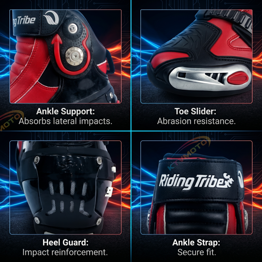 Breathable motorcycle racing short boots-K71