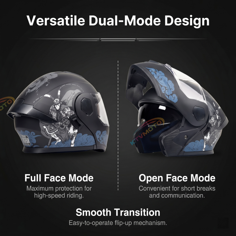 Monkey King Modular Motorcycle Helmet-I87