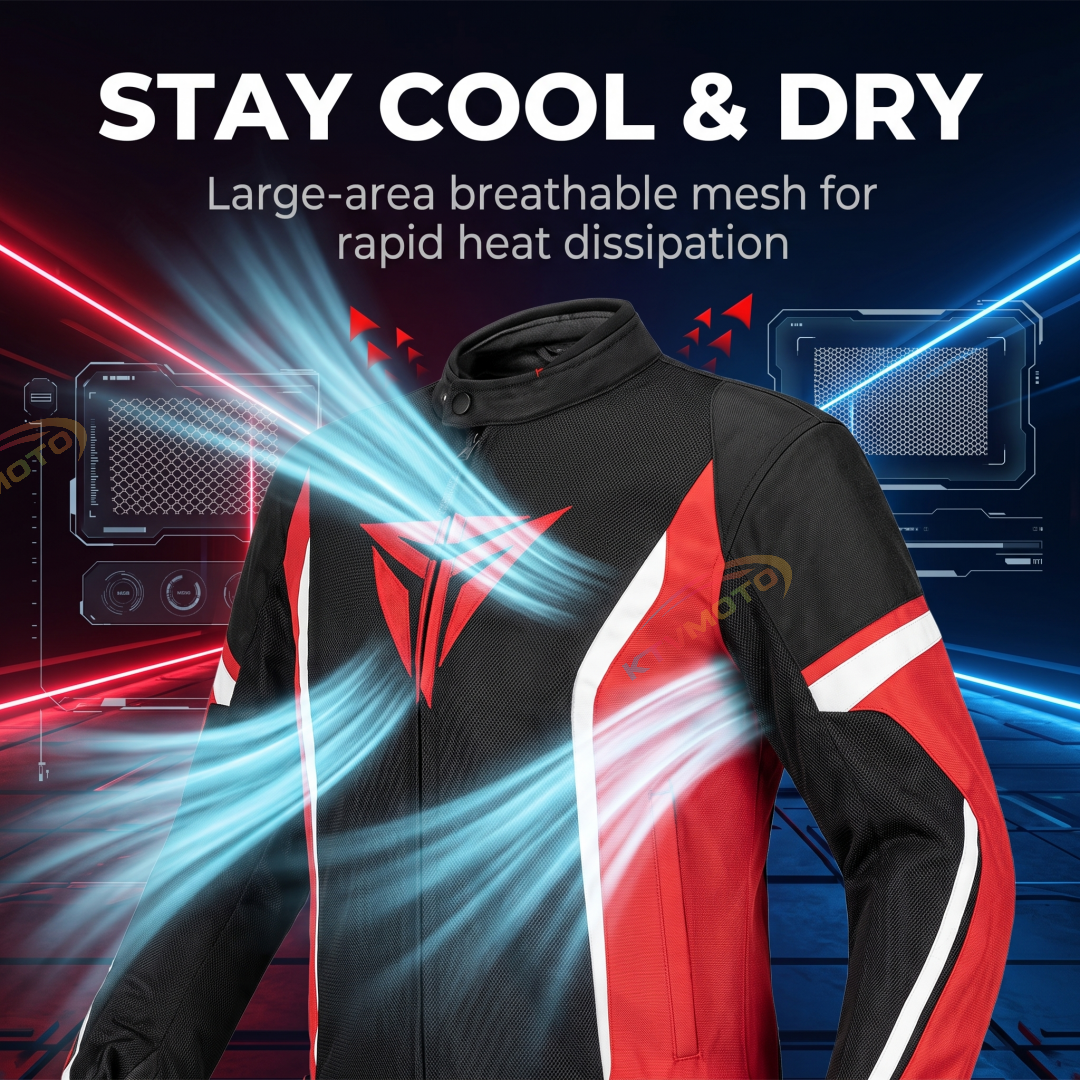 Fall-proof commuter mesh breathable motorcycle suit-J60