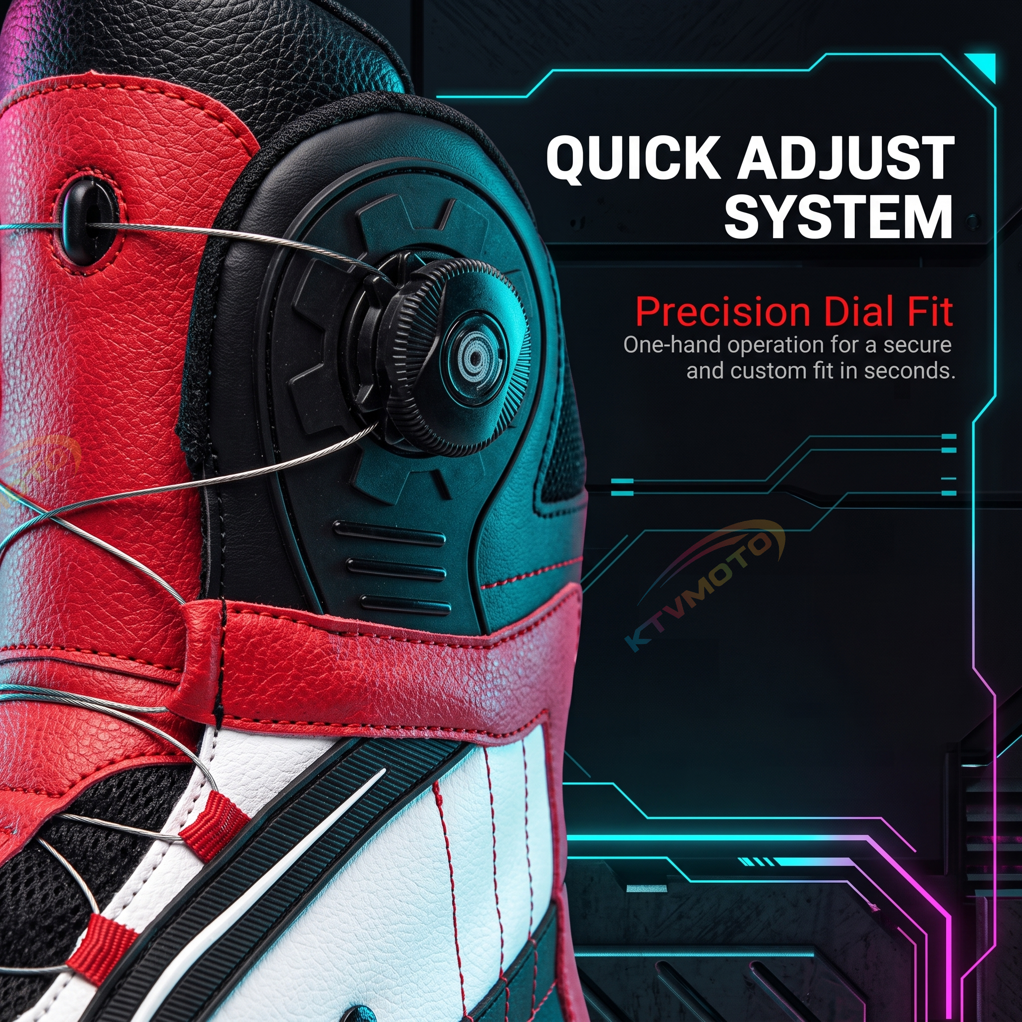 Motorcycle riding boots are comfortable and durable.-K165